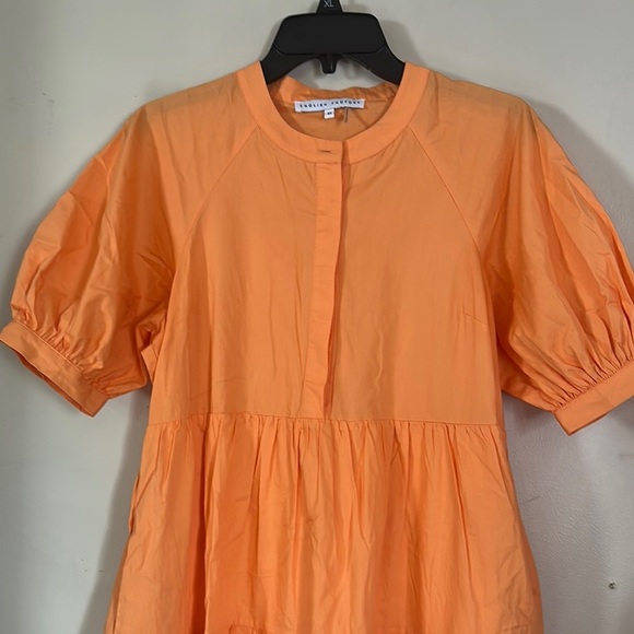 Orange Tiered Ruffled Midi Sundress - Picture 5 of 6